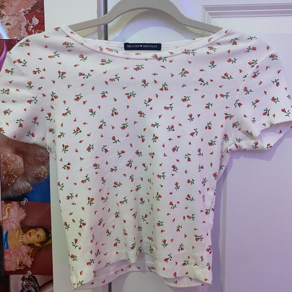 brandy melville flowers top